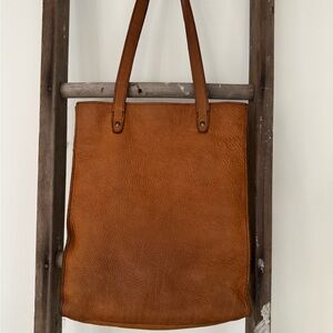 MadewellTan Leather Tote Bag